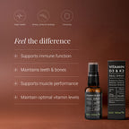 KIKI Health Vitamin D3 + K2 Oral Spray 3,500 IU 
