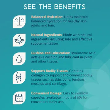 Osalis Hyaluronic Acid and Collagen Supplement 200mg