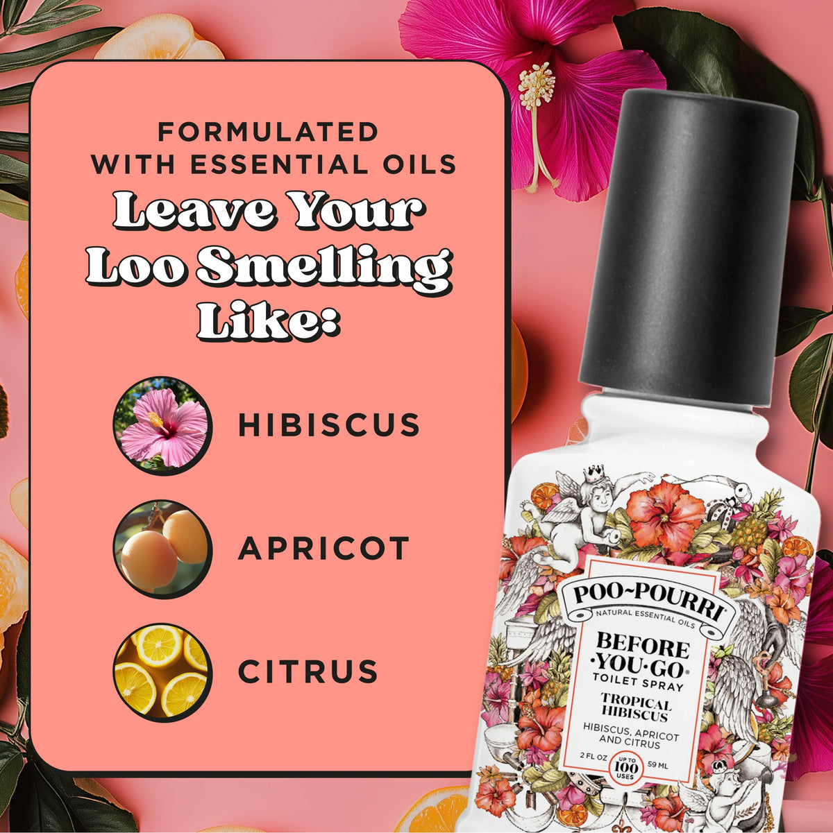 Poo Pourri Tropical Hibiscus Before-You-Go Toilet Spray