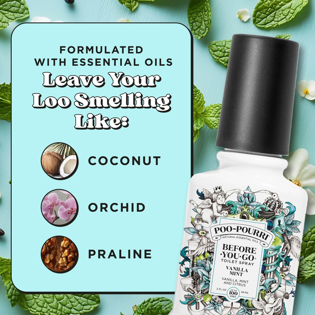 Poo Pourri Vanilla Mint Before-You-Go Bathroom Spray