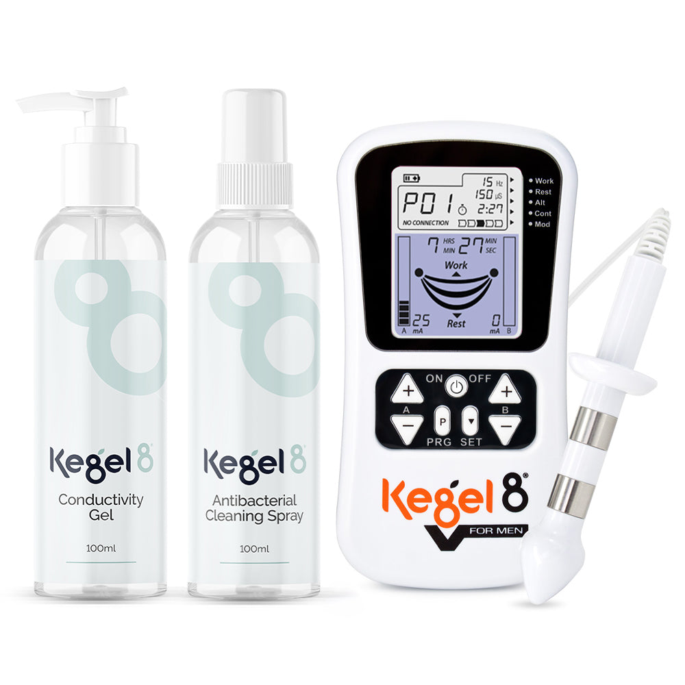Kegel8 V For Men Electronic Pelvic Toner Complete Care Kit