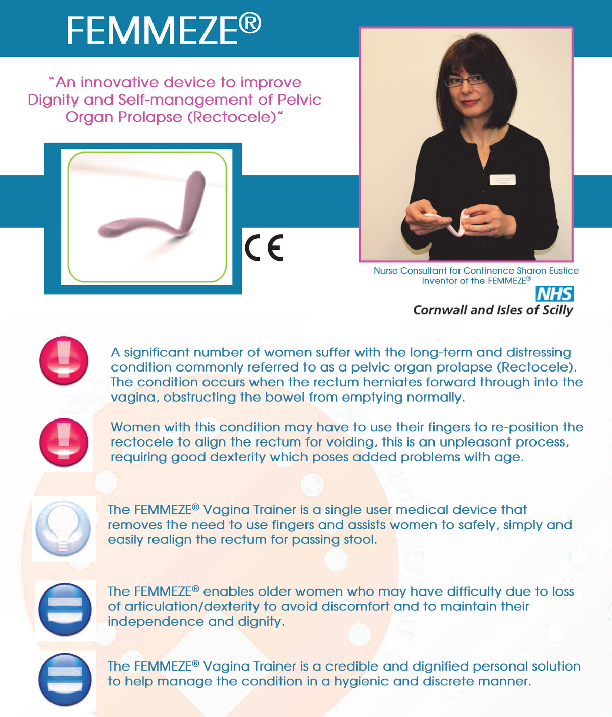 Femmeze Vaginal Splint: Easy Relief for Rectal Prolapse & Constipation
