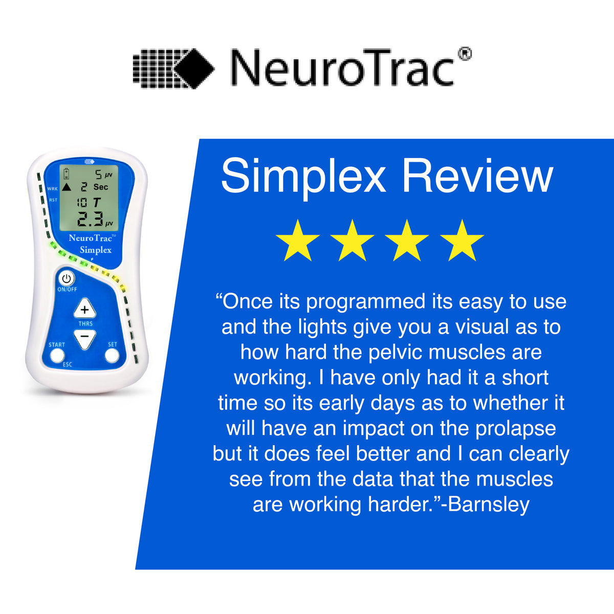NeuroTrac Simplex EMG Biofeedback.