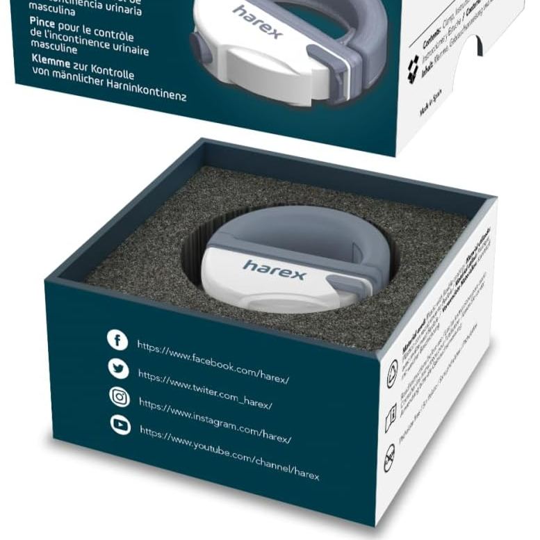 Harex Adjustable Penile Incontinence Clamp for Men 