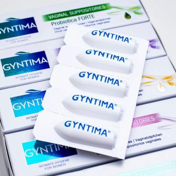 GYNTIMA Vaginal Suppositories with Hyaluronic Acid are a product designed for vaginal care and hydration. Hyaluronic acid is a naturally occurring substance found in the body, known for its ability to retain moisture and promote tissue healing. In the con