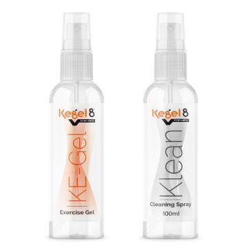 Kegel8 for Men Conductivity Gel & Antibacterial Spray Care Pack