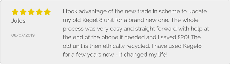 Review of the Kegel8 Pelvic Toner Trade In Scheme