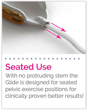 Kegel8 Glide Gold Vaginal Probe - For Seated Use